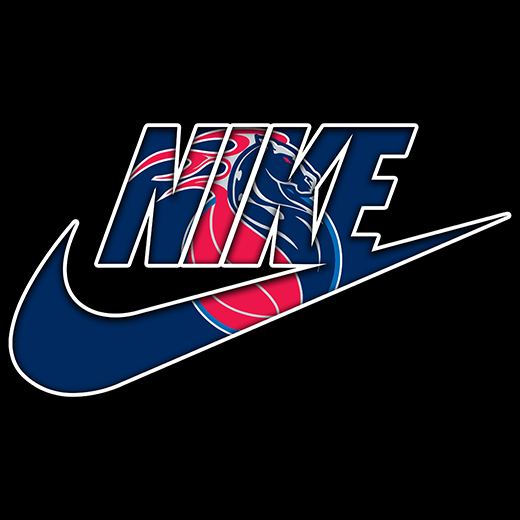 Detroit Pistons Nike logo iron on paper